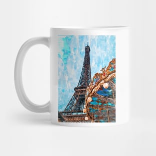 Eiffel Tower Vintage Carousel. For Eiffel Tower & Paris Lovers. Mug